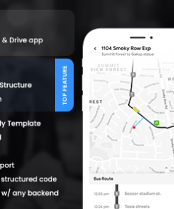 City Bus Tracking Android App Template & iOS App Template | Driver + Passenger | Flutter 2