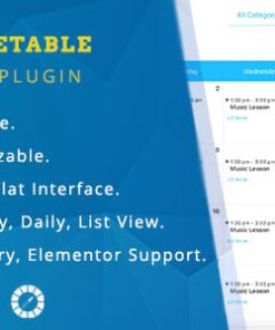 Class Timetable - Responsive Schedule For WordPress