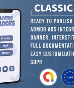 Classic Blocks | Tetris Clone (Admob + GDPR + Unity Game Template)