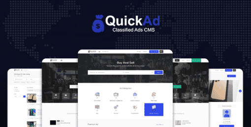 Classified Ads CMS PHP Script - Quickad Classified