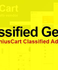 Classified Genius - GeniusCart Classified Add-On