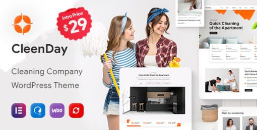 CleenDay - Cleaning Company WordPress Theme