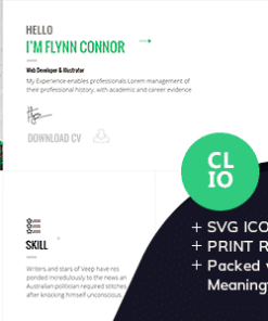 Clio - Personal Resume CV HTML Template