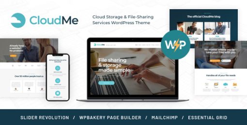 CloudMe | Cloud Storage & File-Sharing Services WordPress Theme