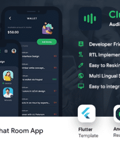 Clubhouse Audio Chat Android App Template + iOS App Template | FLUTTER 2 | ClubRoom