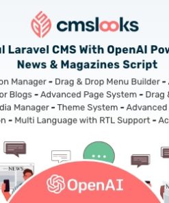 CMSLooks | Laravel CMS With OpenAI Powered Blog, News & Magazines Script