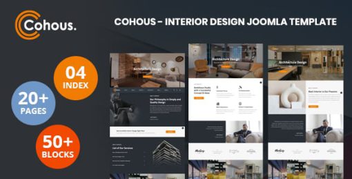 Cohous - Interior Design Helix Ultimate Joomla Template