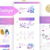 Coinyx - Cryptocurrency Blockchain & Bitcoin Elementor Template Kit