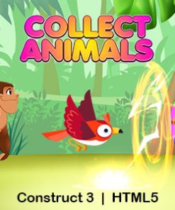 Collect Animals Game (Construct 3 | C3P | HTML5) Endless Game