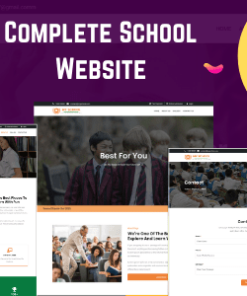 Complete School Website with Online Admission and Admin Panel