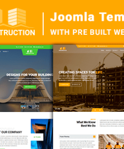 Construction - Joomla 4 Template with Pre Built Websites