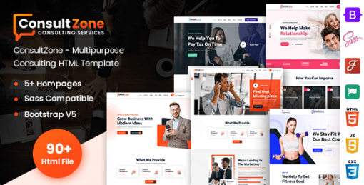 ConsultZone - Multipurpose Consulting Bootstrap 5 HTML Template