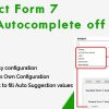 Contact Form 7 Autocomplete off