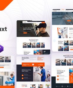 Cooltech - Air Conditioning & Heating Vue Nuxt Template