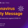 Coronavirus Safety Message | COVID-19 WordPress Plugin