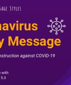 Coronavirus Safety Message | COVID-19 WordPress Plugin