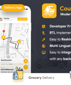 Courier Delivery App | Custom Courier App | 2 Apps User App + Delivery App | Courierone | Flutter 2