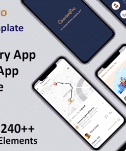 Courier Delivery Flutter App Template | 2 Apps | User App + Delivery App | CourierPro