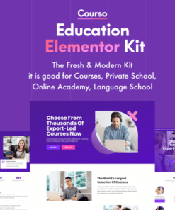 Courso - Online University & Courses Elementor Template Kit