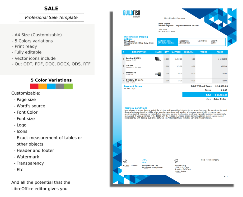 Report Templates Sale Order