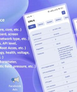 CPU X -  Info provider for CPU, Device, System, Live Battery, Sensor with Internet Speed meter