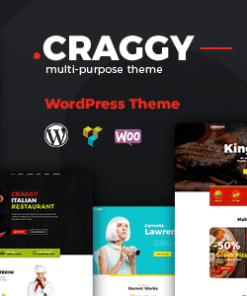 Craggy - Food Delivery, Services & Bitcoin Crypto Currency Multi-purpose WordPress Theme