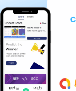 Cricket Net | Live Cricket Score And Predication Native Android App