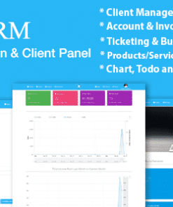 CRM | Ticketing | Sales | Products, Client and Business Management System With Material Design