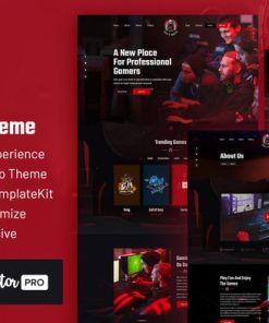 CROX |  Esports & Gaming Elementor Template Kit