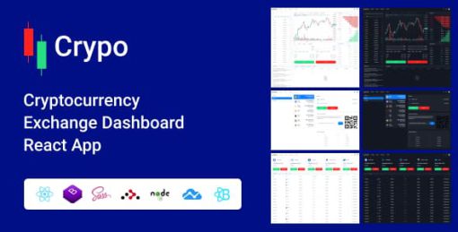 Crypo - Cryptocurrency Exchange Dashboard React App