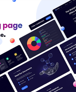 Cryptlight - ICO Landing Page WordPress Theme