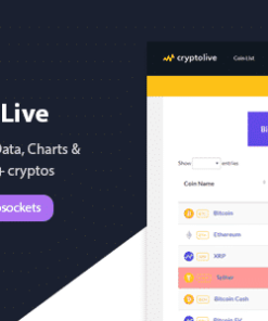 CryptoLive - Realtime Cryptocurrency Market Cap, Prices & More (+Free WP Plugin)