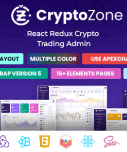 CryptoZone | React Crypto Trading Admin Dashboard Template