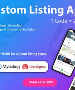 Custom Listing App - Android and iOS Ionic 5 directory mobile app compatible with MyListing Theme