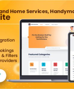 Customer Website For On-Demand Home Services, Business Listing, Handyman Booking