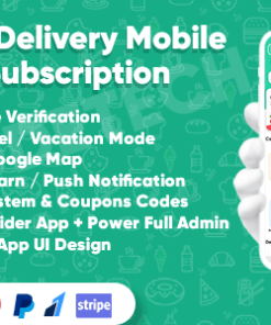 Dairy Products, Grocery, Daily Milk Delivery Mobile App with Subscription | Customer & Delivery App