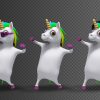 Dancing Pony Unicorn  (3-Pack)