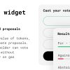 Dao widget -  Governance and proposals for your crypto token