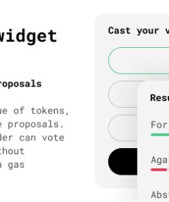 Dao widget -  Governance and proposals for your crypto token