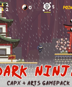 Dark Ninja - HTML5 Platform Game Template (Construct 2)