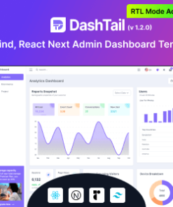 DashTail - Tailwind, React Next Admin Dashboard Template