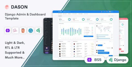 Dason - Django Admin & Dashboard Template