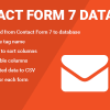 Database for Contact Form 7