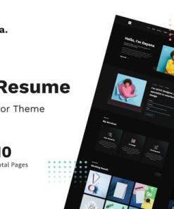 Dayana - Resume Elementor Template Kit