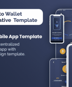 De-Crpyto Wallet - Cryptocurrency Mobile App React Native Template