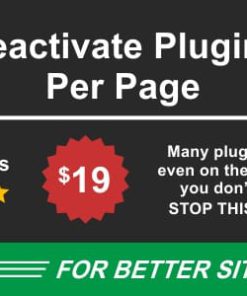 Deactivate Plugins Per Page - Improve WordPress Performance