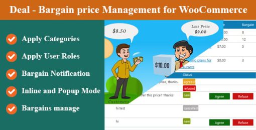 Deal - Bargain price Management for WooCommerce