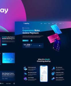 DeePay - Card Payment & Online Banking Elementor Template Kit
