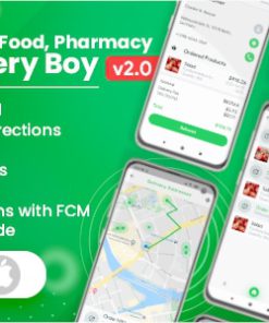 Delivery Boy for Groceries, Foods, Pharmacies, Stores Flutter App