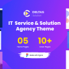 Deltas - Technology & IT Solutions Website Figma Template
